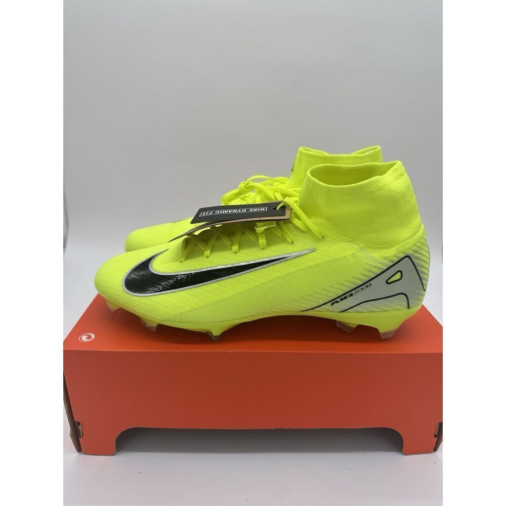 Nike Zoom Superfly 10 Pro FG Volt Black NBY HF9433-700 Men’s Size 12 New
